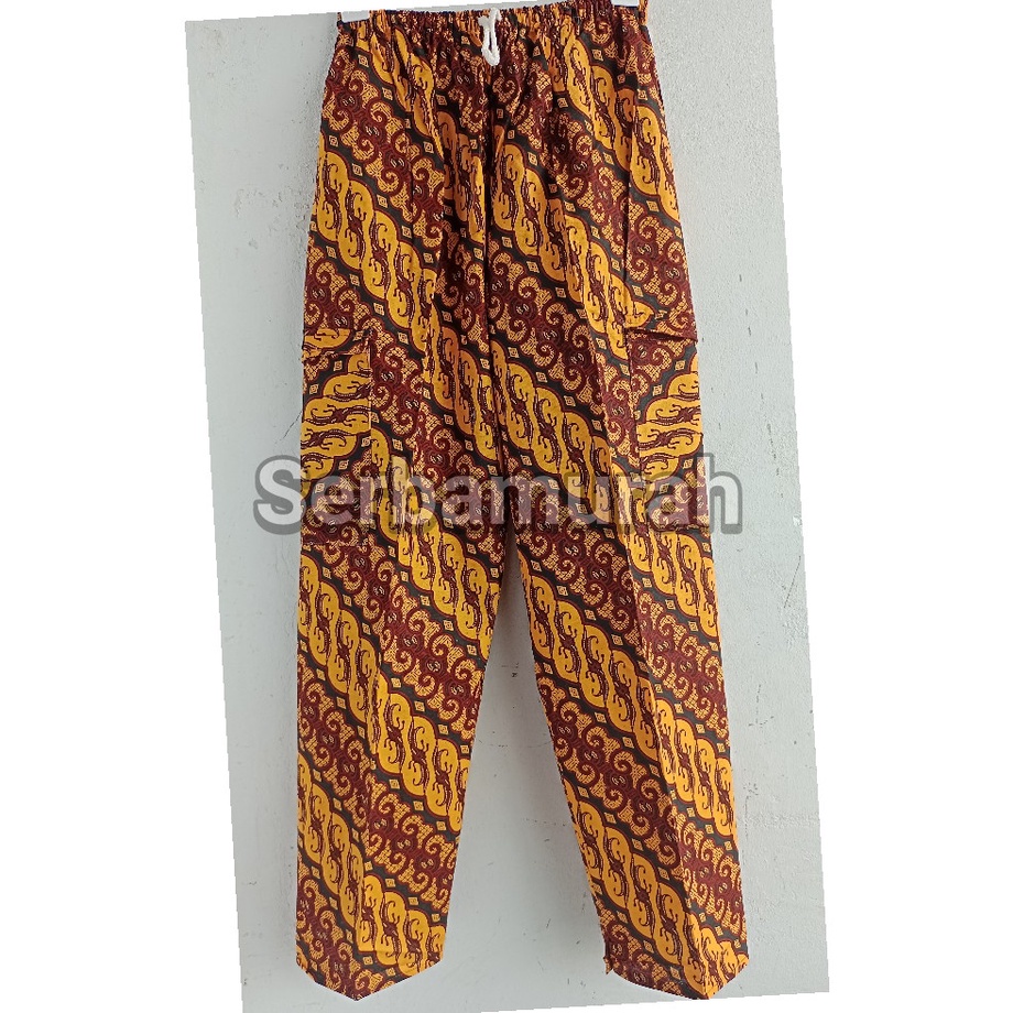 Celana batik dewasa celana panjang motif batik pria