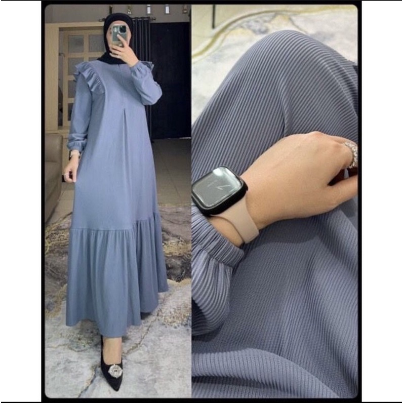 ilmira dress - dress wanita - simple elegant - pakaian wanita - bisa cod