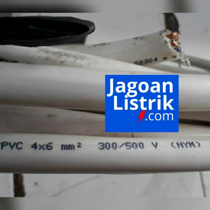 Kabel Listrik Putih Kawat Nym 4 X 6 Mm Ecer Supreme Nym 4X6 Per Meter Cod