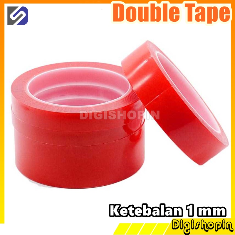 

Perekat Double Tape Acrylic Adhesive Transparent Sticker Solasi Double Tape Akrilik 1 MM