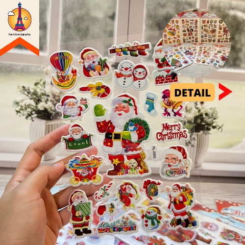 

Stiker Tema Natal Christmas Santa Claus Dekorasi Kamar Hadiah Giveaway Decoration Fancy Best Gift Ready Grosir Kado Ulang Tahun READY COD