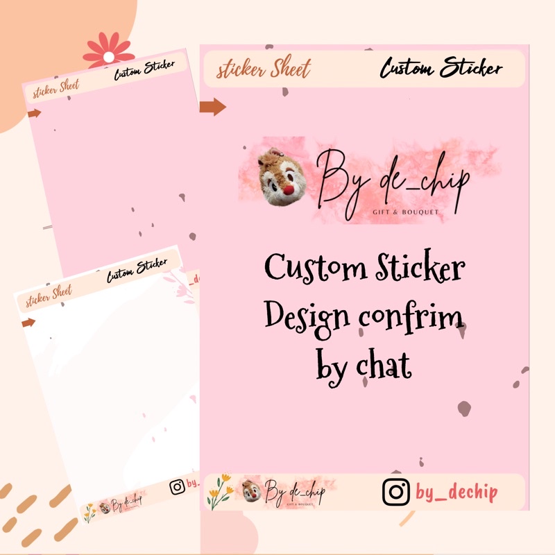 

kiss cut sticker - custom sticker - for journal - laptop - tumbler - sticker planner