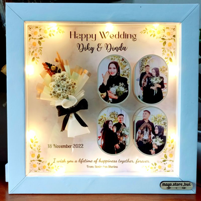 Kolase foto 3D Lamp. Lampu Tidur LED (FREE BOX ESTETIC)