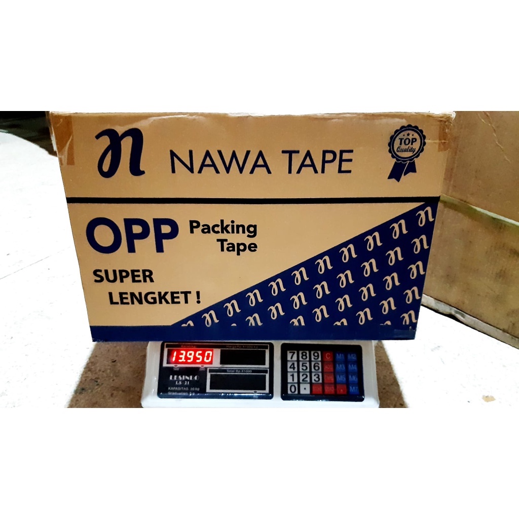 

gk 1 Box Lakban Premium Bening Dan Coklat UK 48MM X 110 Yard Termurah