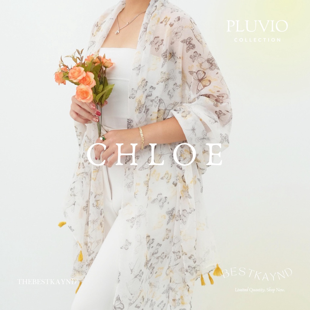 Chloe Shawl Pluvio Collection | The Best Kaynd |  Premium Scarf Selendang Pashmina Syal Shawl Pasmina Hijab Kain Batik