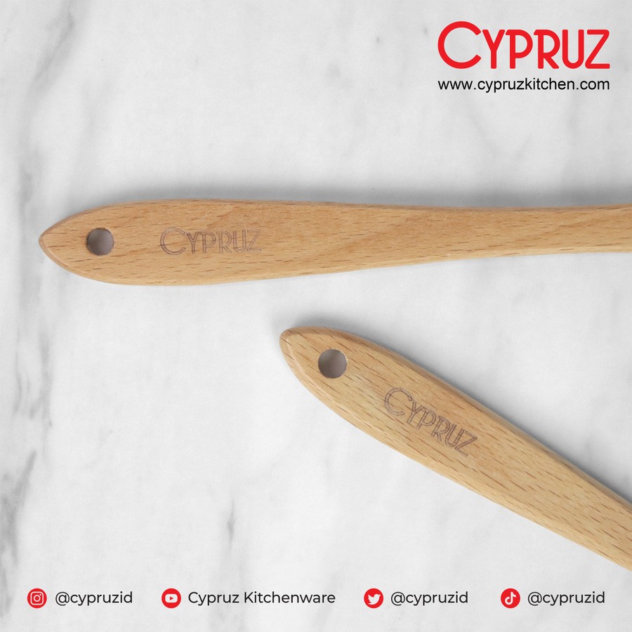 Cypruz AM-1514 Utensil Ivy Spatula Silicone Set 2 PCS