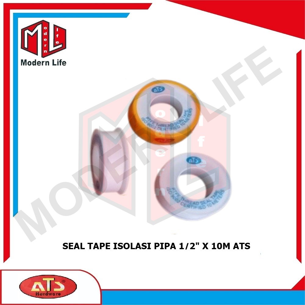 Seal Tape Air ATS 1/2 Inch 10 Meter / Isolasi Pipa