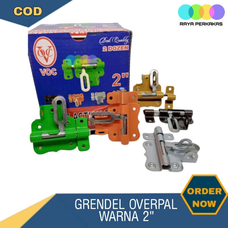 Grendel Overpal 2" Tempat Cantolan Gembok + Grendel 2 Inch