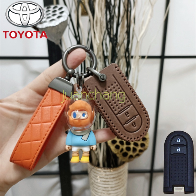 Casing Kunci Mobil Toyota Wigo Rush Daihatsu Tanto Bahan Kulit Lembut