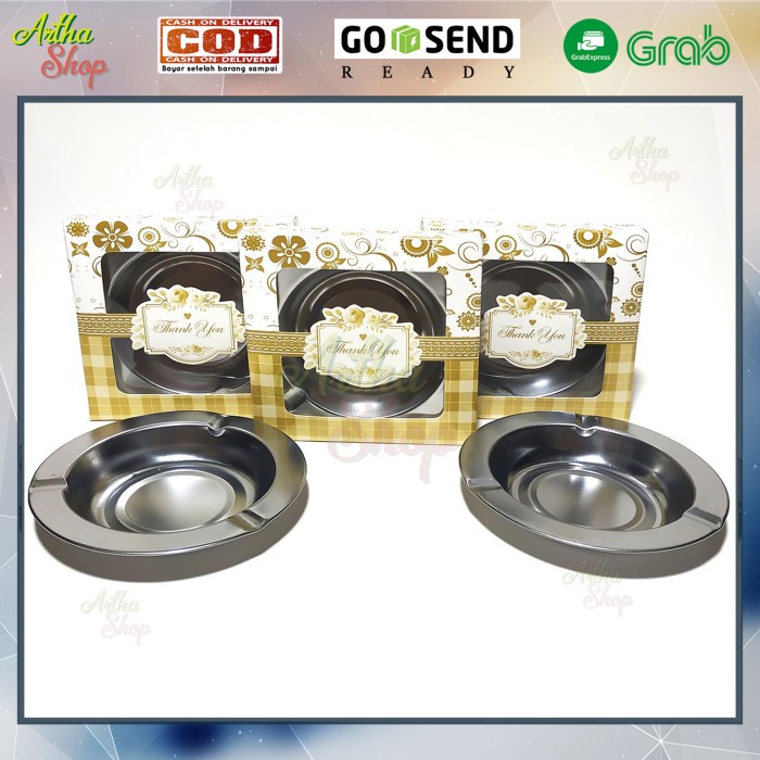 Souvenir 100Pcs Souvenir Pernikahan Asbak / Kado / Hadiah (Box Perlu Dirakit)