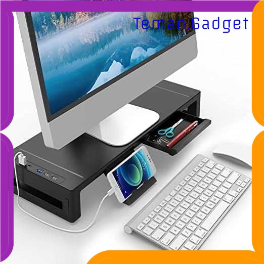 TG - AE MJH Meja Laptop Desk Monitor Stand with USB 3.0 and Charging Port - KM51