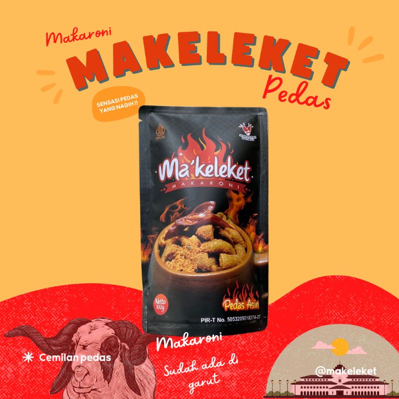 

MAKARONI PEDAS ASIN / MAKARONI GURIH/MAKARONI(makeleket) 100gram