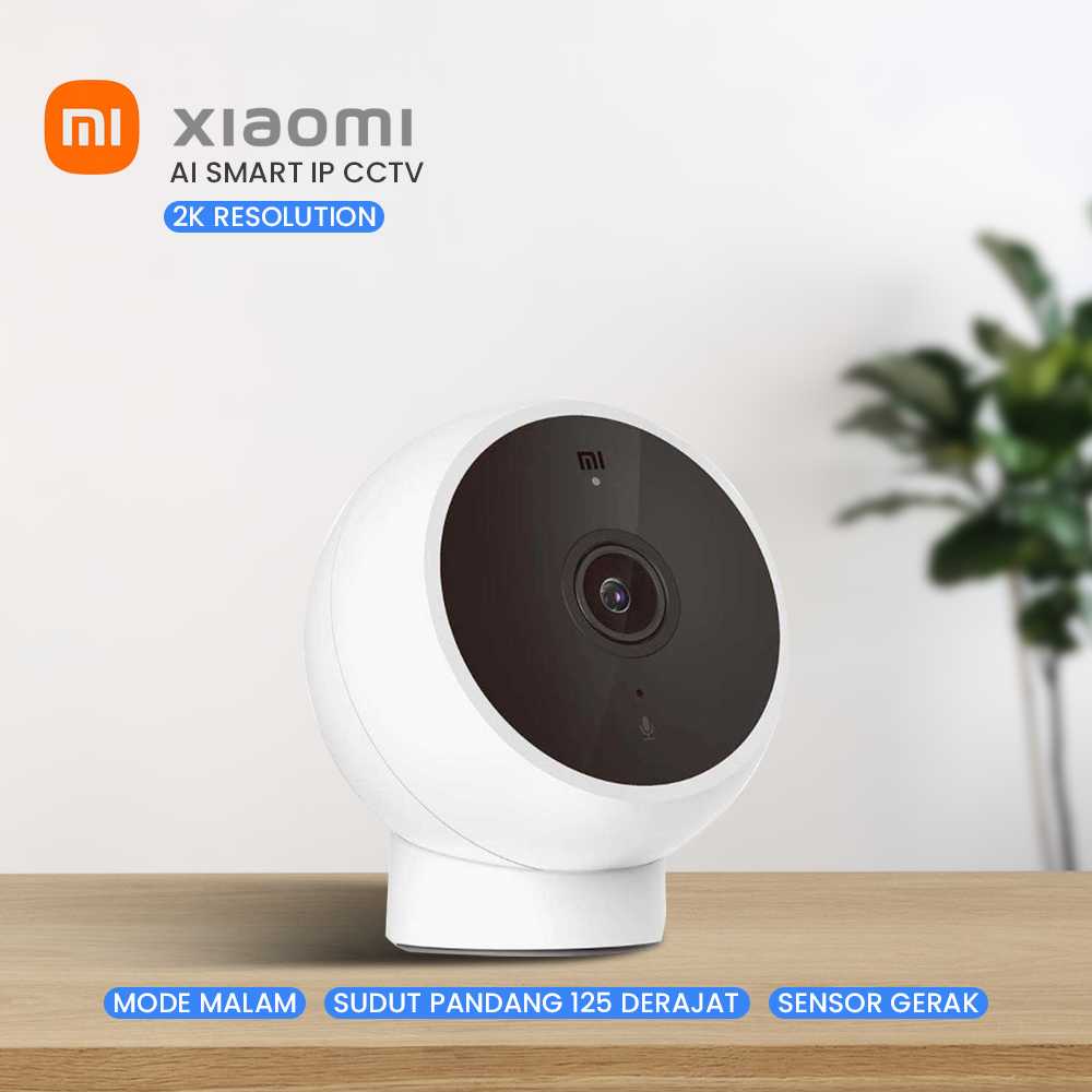 COD CCTV Mini High Resolution / Kamera CCTV Night Mode / Xmi Mijia AI Smart IP Camera CCTV Resolusi 2K With Night Mode / Night Vision Sensor Gerak dan Terhubung Ke Smartphone