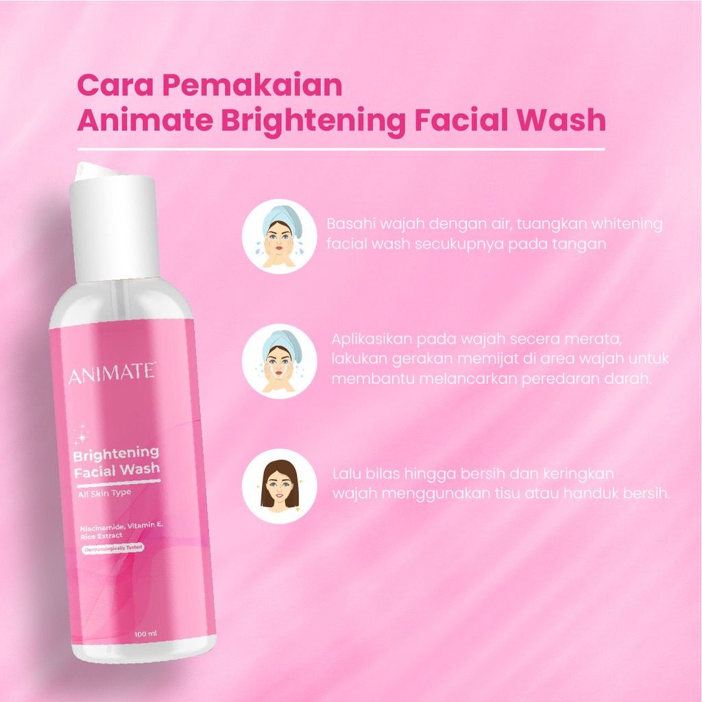 Animate Brightening Glowing Acne Facial Wash