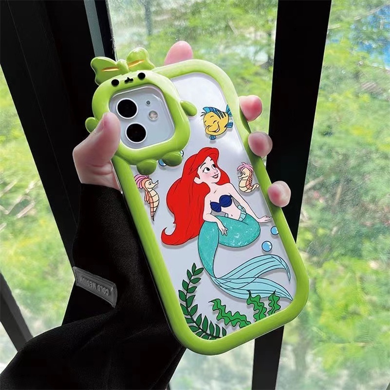 Soft Case Motif Kartun Monster Kecil Untuk iPhone 14 13 12 11 Pro Max X Xr Xs Max 7 8 6 6s Plus SE 2020