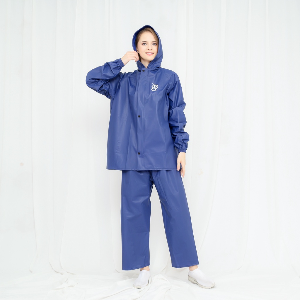 JAS HUJAN RAINCOAT BIERLY Pria Wanita Tebal Jumbo Anti Rembes