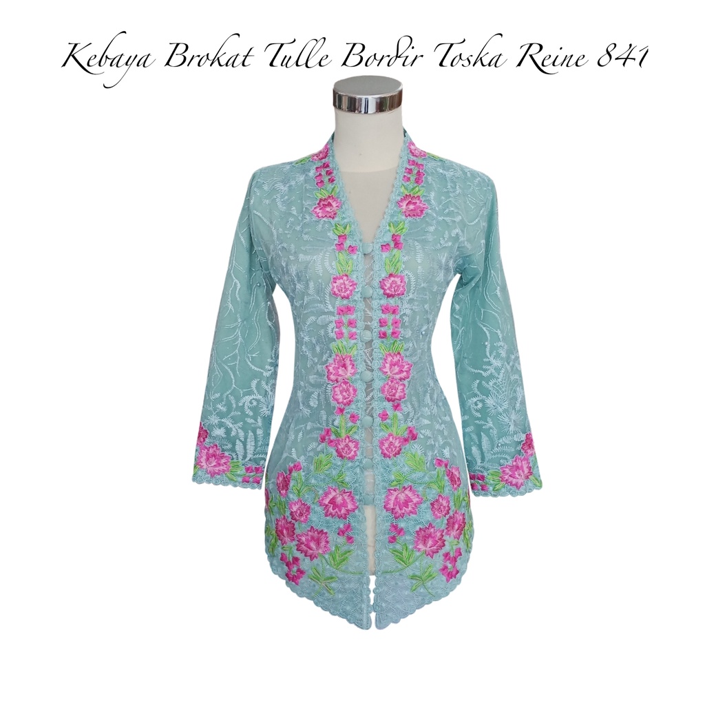 Kebaya Brokat Tulle Bordir Toska Reine 841