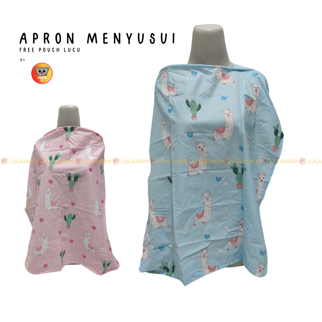 Apron Menyusui / Kain Penutup Menyusui Bayi / Apron Satu Layer