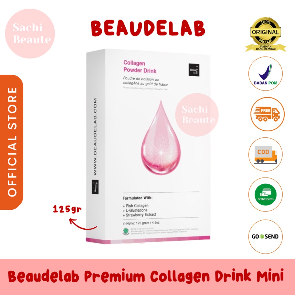 Minuman Kolagen Pemutih Badan Cepat Beaudelab Premium Collagen Drink Colagen Beauty Drink Mini Kulit Mulus NewLab New Lab