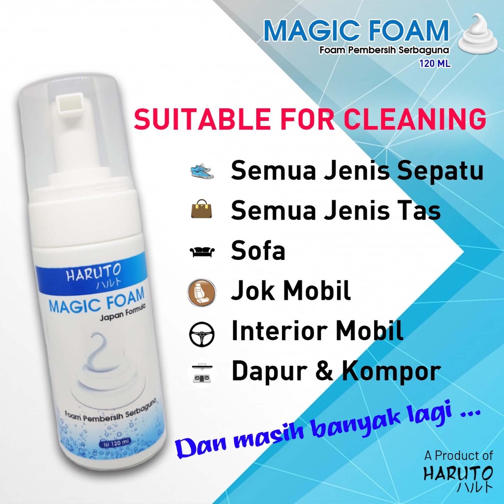 Magic foam Haruto 120ml foam pembersih serbaguna