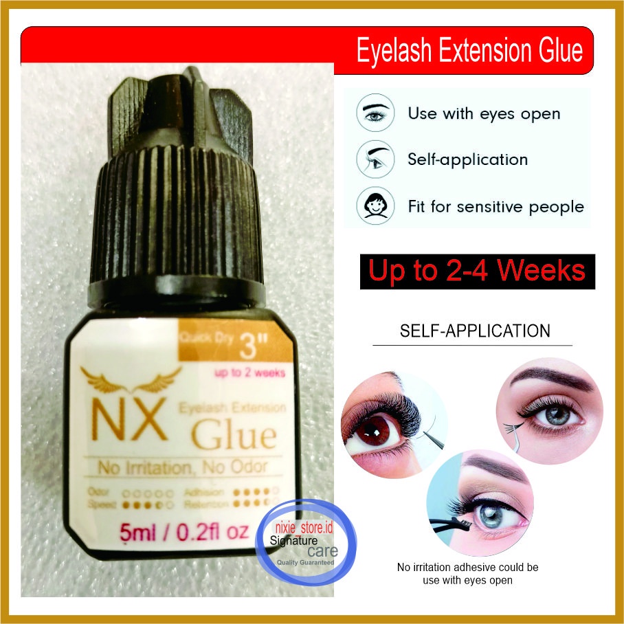 Eyelash Extension Glue Lem Bulu Mata 5 ml TAHAN LAMA TIDAK PERIH Tidak Berbau (NX glue) Import