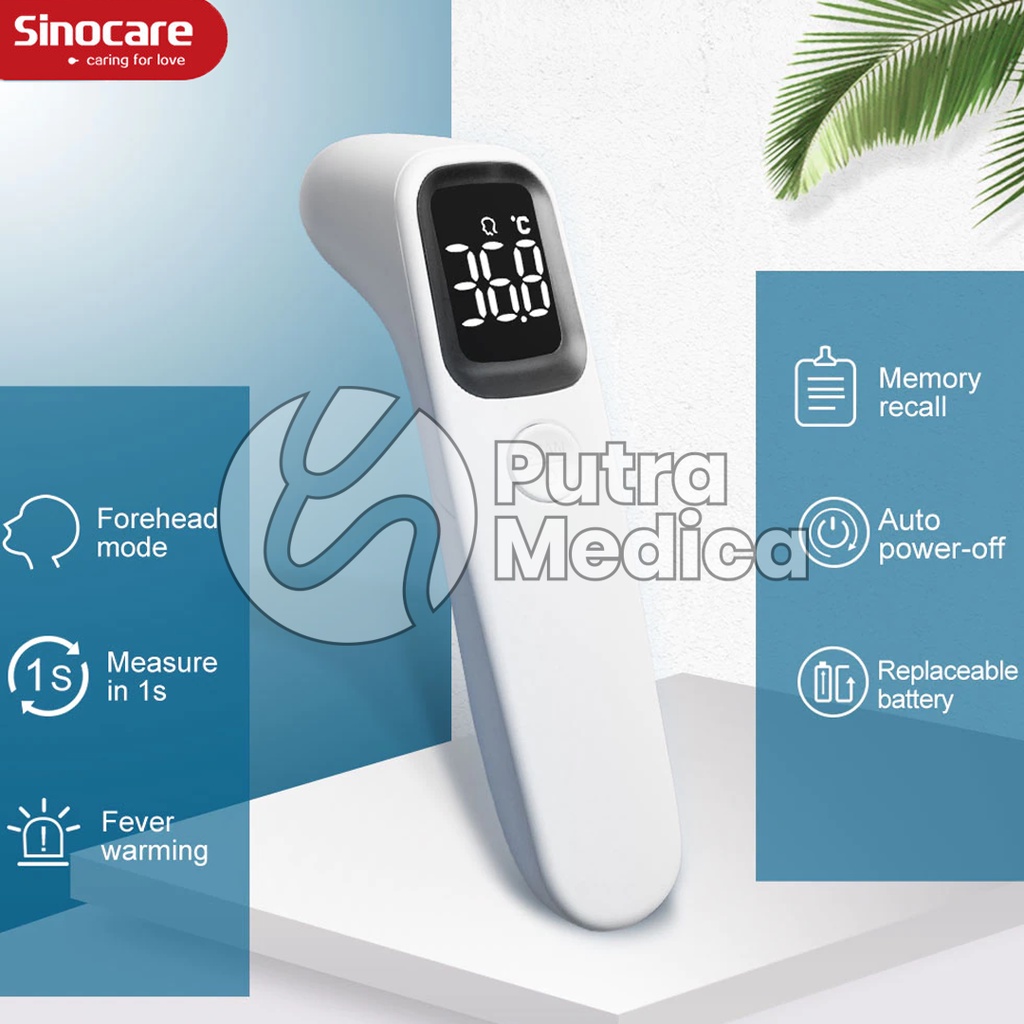Sinocare Termometer Digital Infrared AET-R1D1 / Thermo Gun / Temp / Alat Ukur Suhu Tubuh