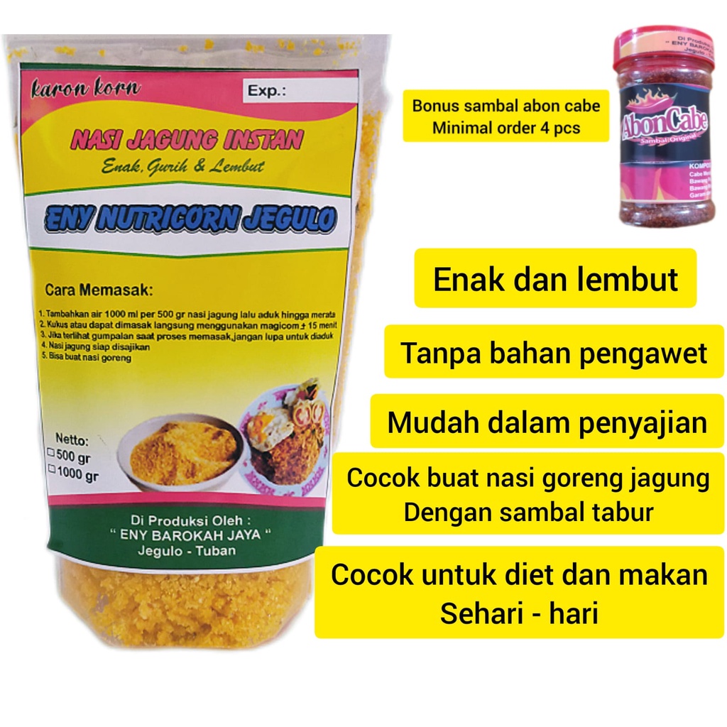 

nasi jagung instan eny nutricorn