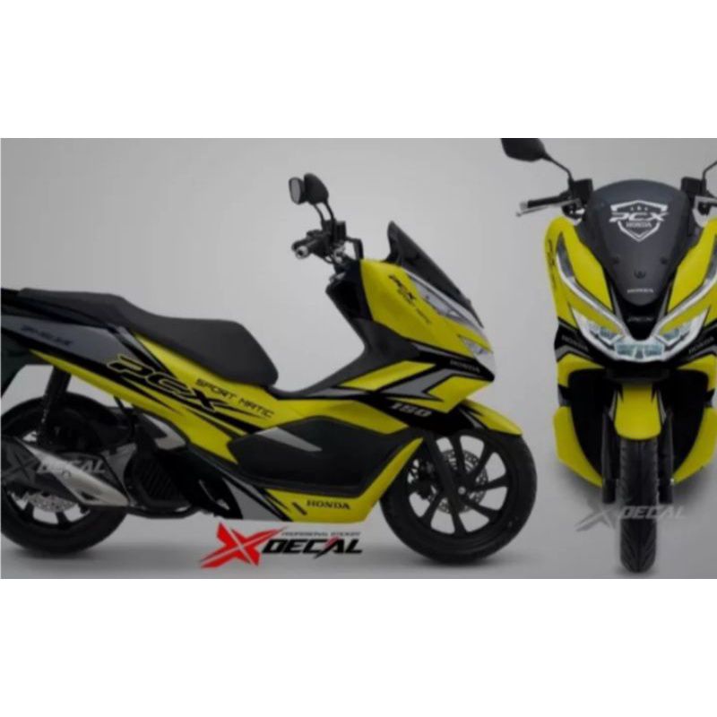 Stiker Decal Variasi untuk motor Honda PCX 160/150 cc Full body, Bisa ganti warna sesuai permintaan