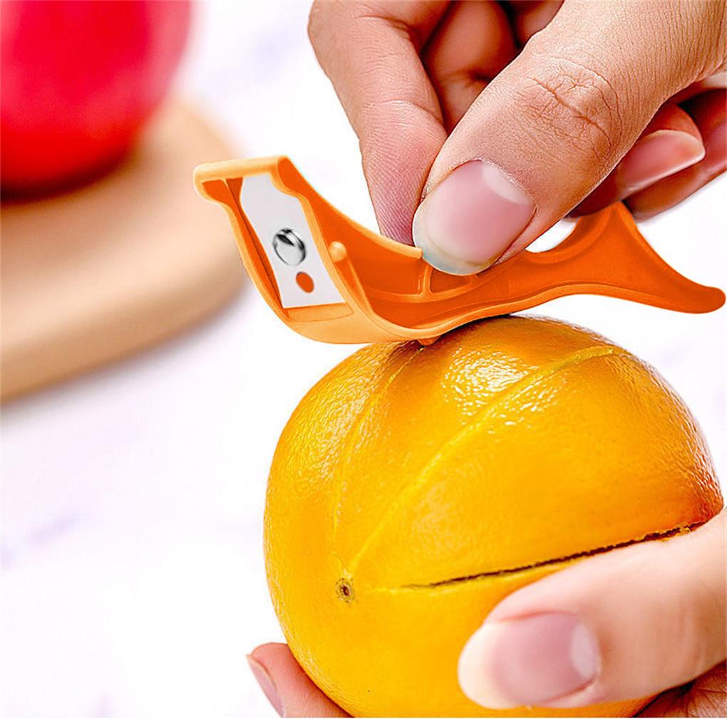 Alat Kupas Buah Jeruk Sayur Portable Stainless Kitchen Slicer Outdoor Fruits Peeling Accessories