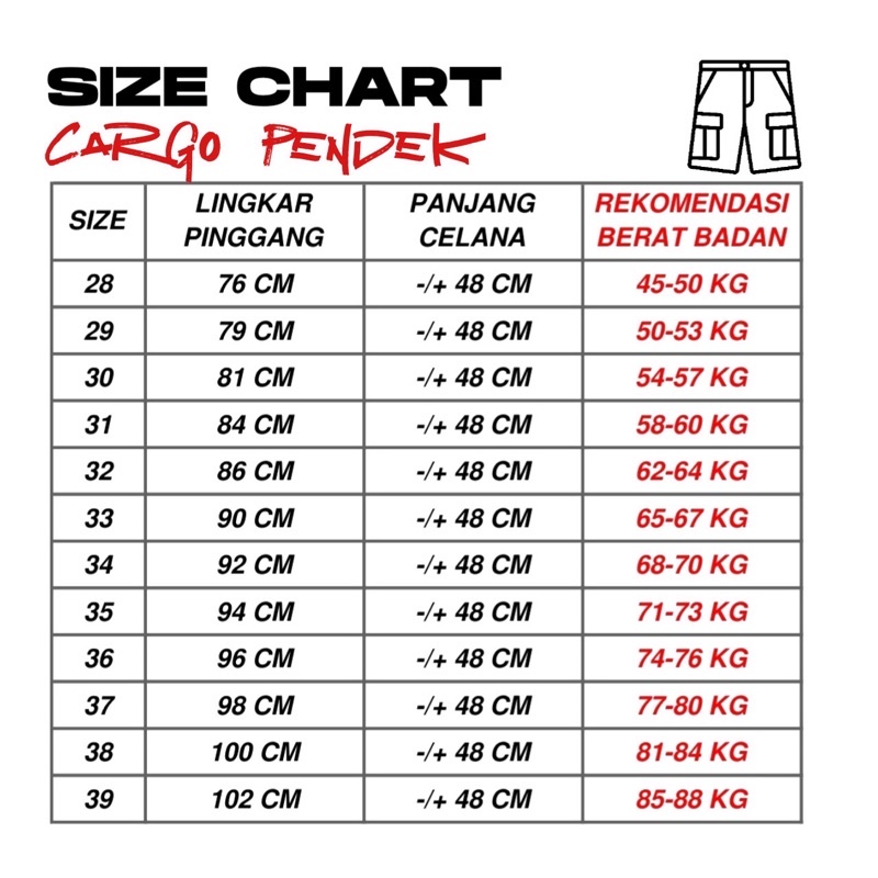 CELANA CARGO PENDEK/CARGO PENDEK/GROSIR CARGO