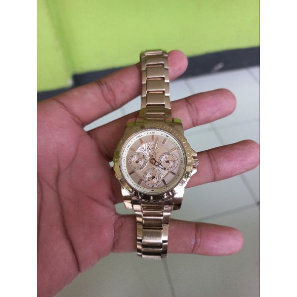 Jam Tangan Alexandre Christie AC 6141 Wanita Rose Gold Bekas Bagus Original