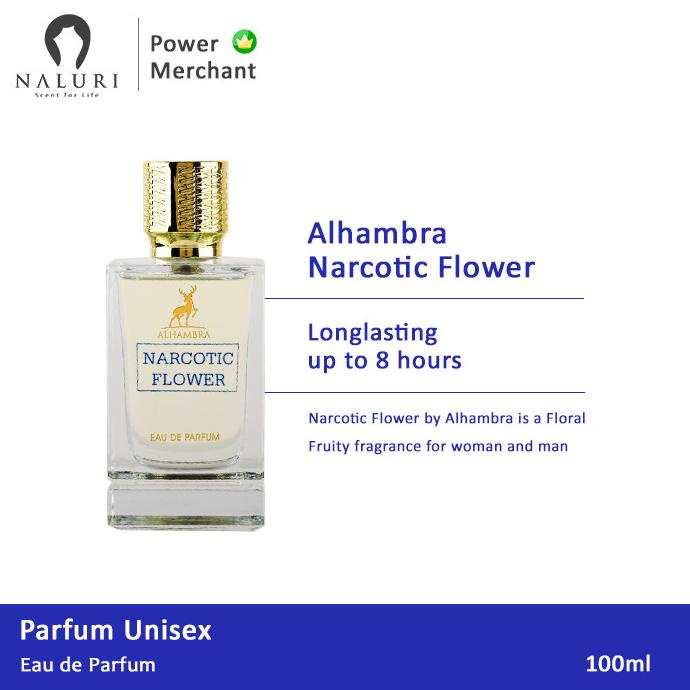 BERGARANSI Parfum Original Narcotic Flower NTC FLWR By Maison Alhambra 100ml