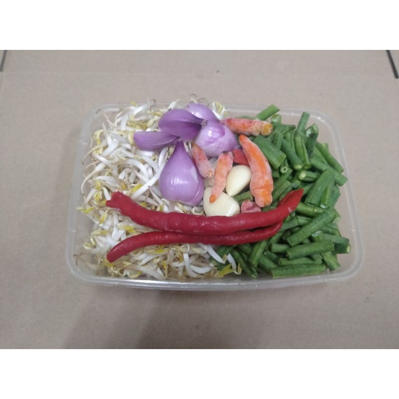 

paket tumisan toge kacang panjang