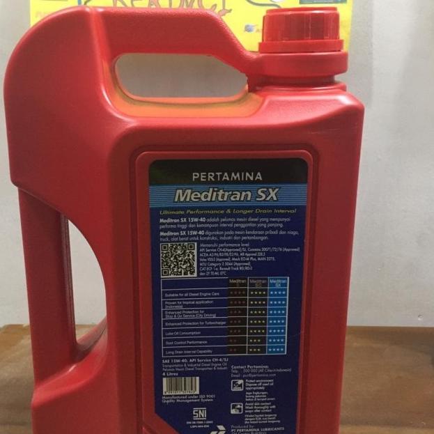 OLI MEDITRAN SX 15W-40 4L GALON PERTAMINA - OLI DIESEL MEDITRAN SX 15W