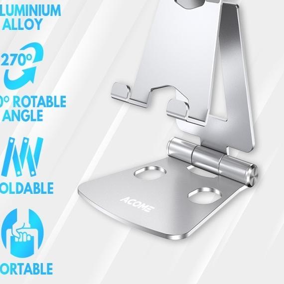 PHONE HOLDER ACOME AH01 TABLET iPad iPhone ANDROID - Silver