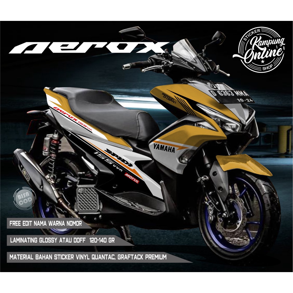 sticker decal aerox old sticker  striping full body variasi sticker aksesoris motor sticker motor mo