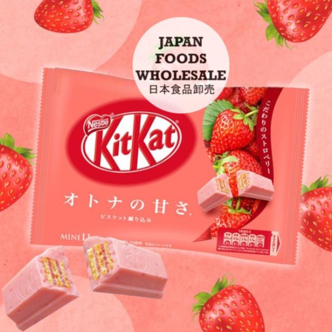 

KitKat Japan Mini Strawberry Amaou Bag / coklat jepang / cemilan impor