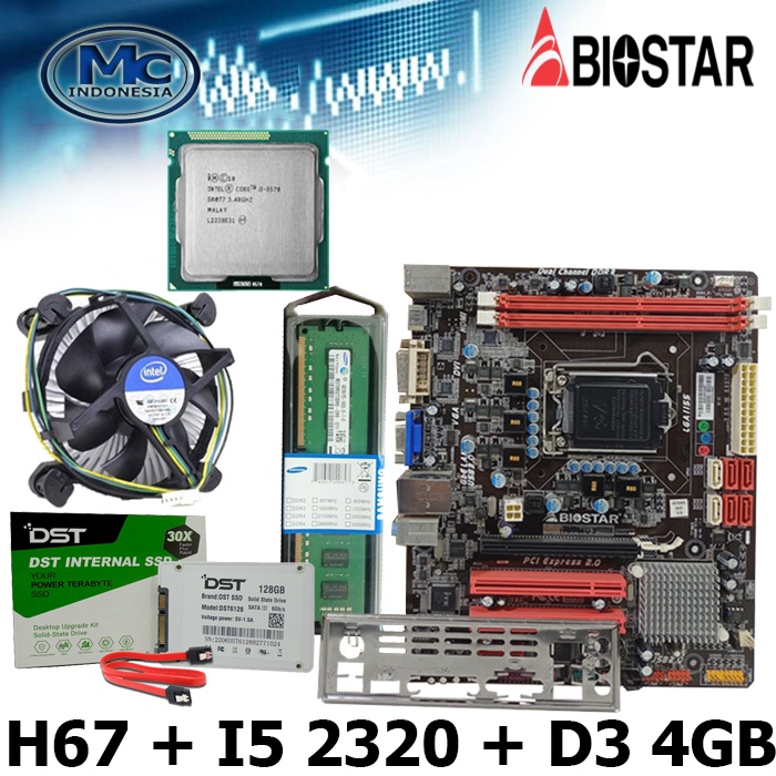 Mainboard MOBO Motherboard H67 + HEATSINK