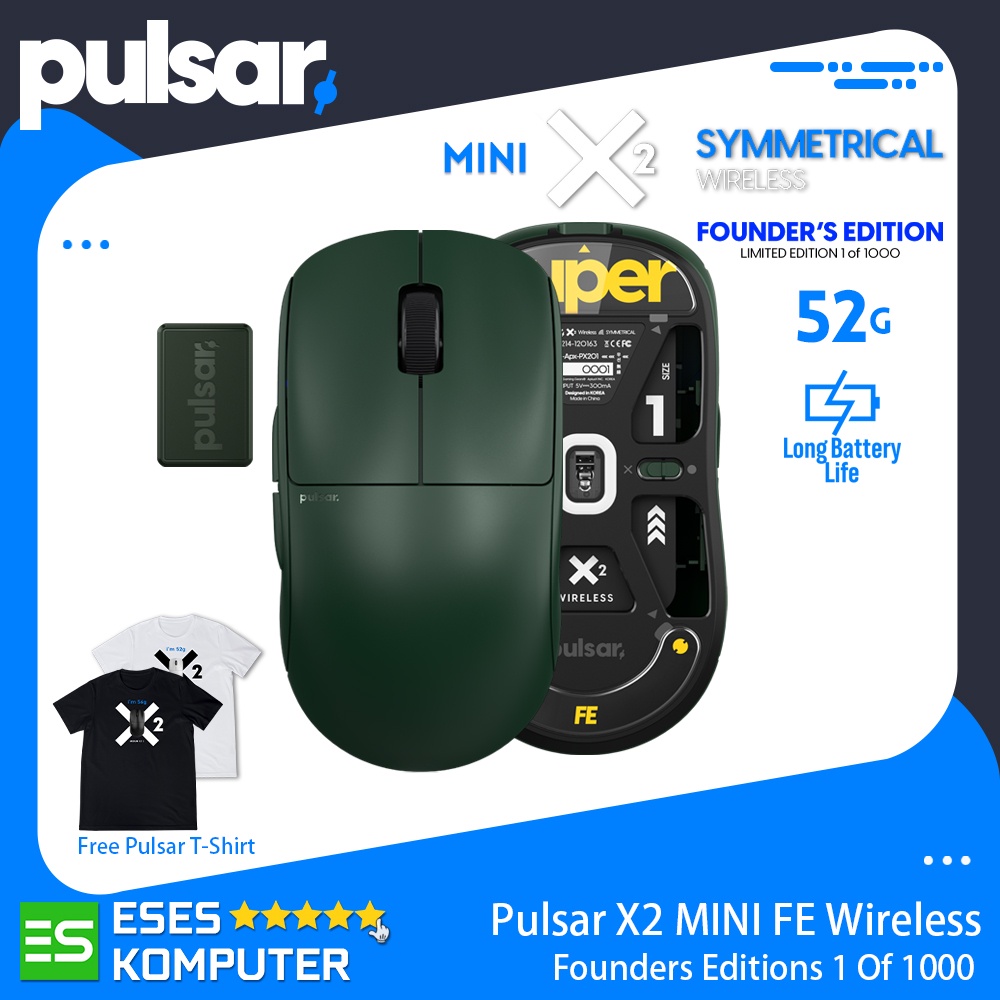 Mouse Pulsar X2 Mini Wireless FE Founders Edition | Mouse Gaming