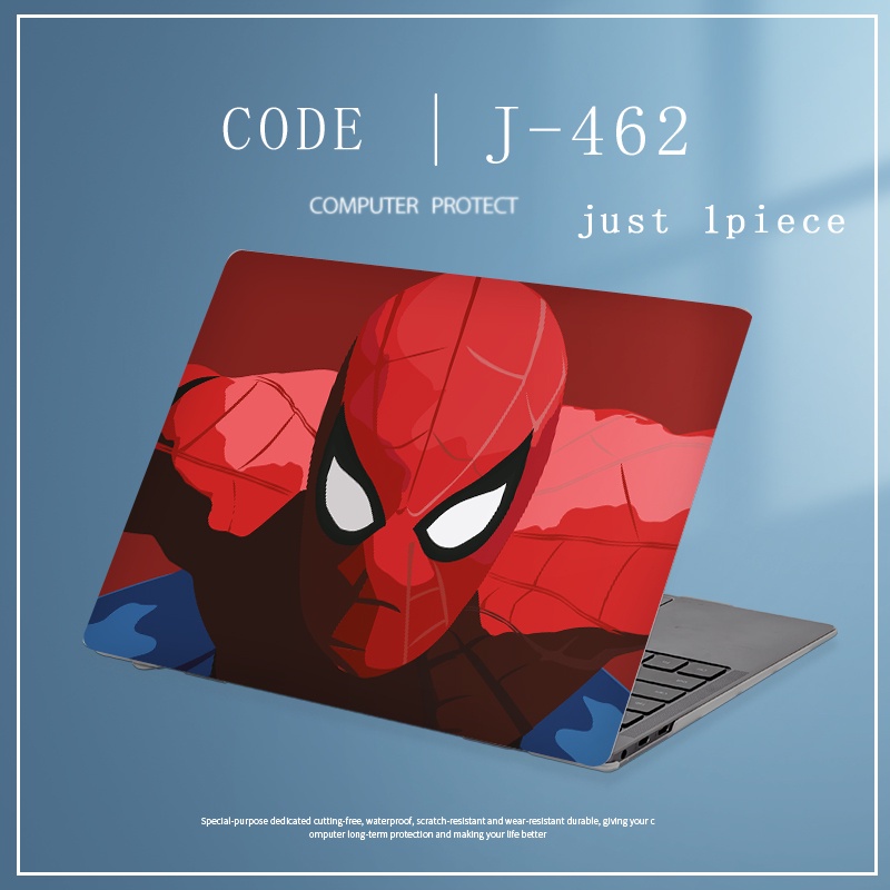 1pc Universal Bebas Potong COD Stiker Laptop Marvel Notebook Pelindung Cover Skin Untuk Semua Ukuran Dell Inspiron7400 3505 3501 5310 G15 5510 XPS13 9305