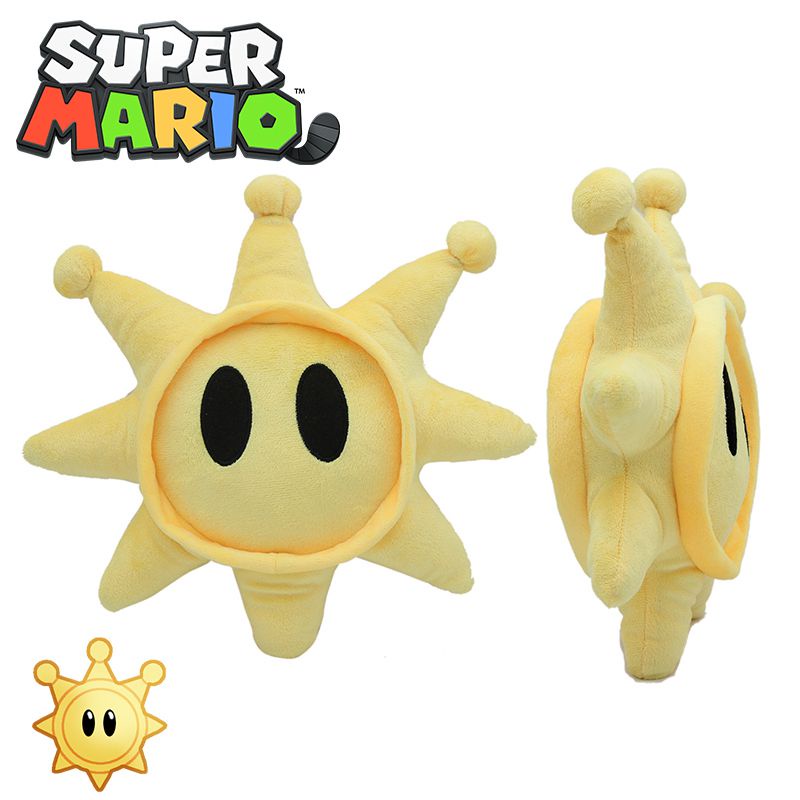 Fun-filled Super Mario Shine Sprite Plush Toy Boneka Lembut Pelukan Boneka Hadiah Ulang Tahun Anak