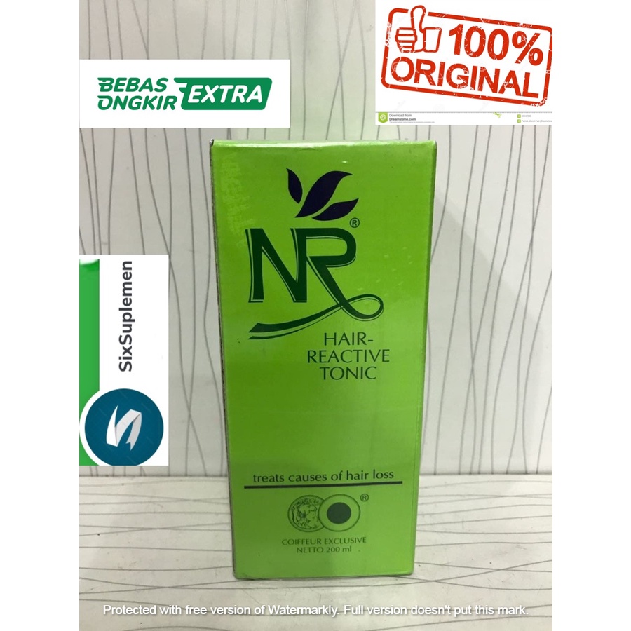 Nr Hair Tonic REACTIVE 200ml Perawatan Rambut Rontok (Botol Pendek)