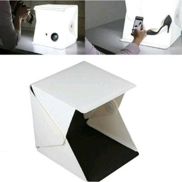 mini foto studio light box mini photo studio dengan led