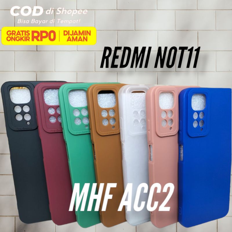 SoftCase casing terbaru REDMI NOTE 11 Pelindung belakang hp FULL COVER