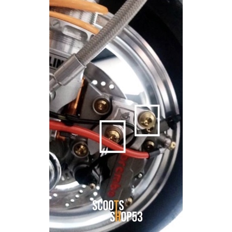 baut titanium breket big head kaliper brembo 4p drat kasar