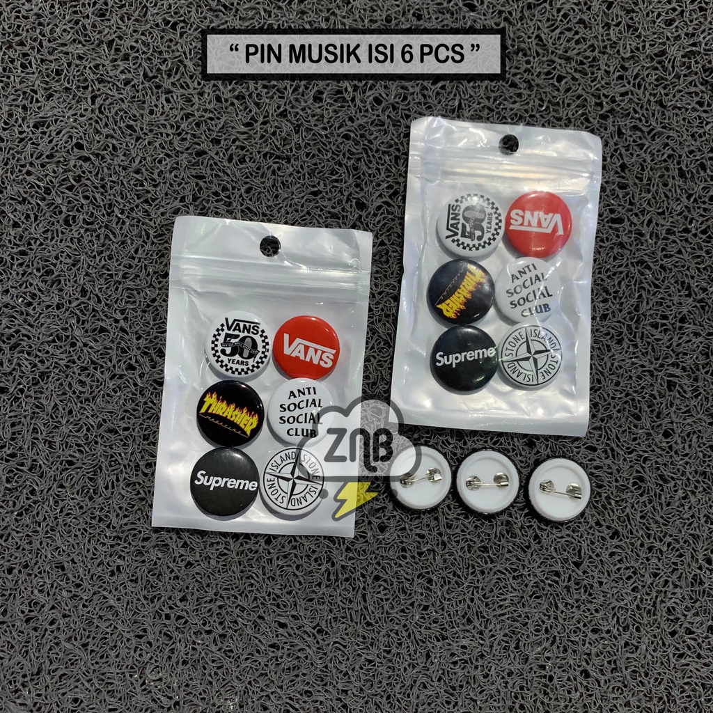 Pin Button Band /Bros Kecil [Size 2,5cm]/Pin Musik The Beatles Acdc Nirvana