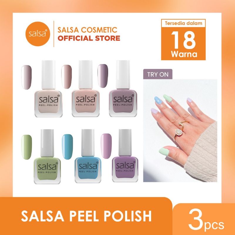 SALSA Peel Polish - Kutek HALAL Peel Off Bisa Kelupas isi 3