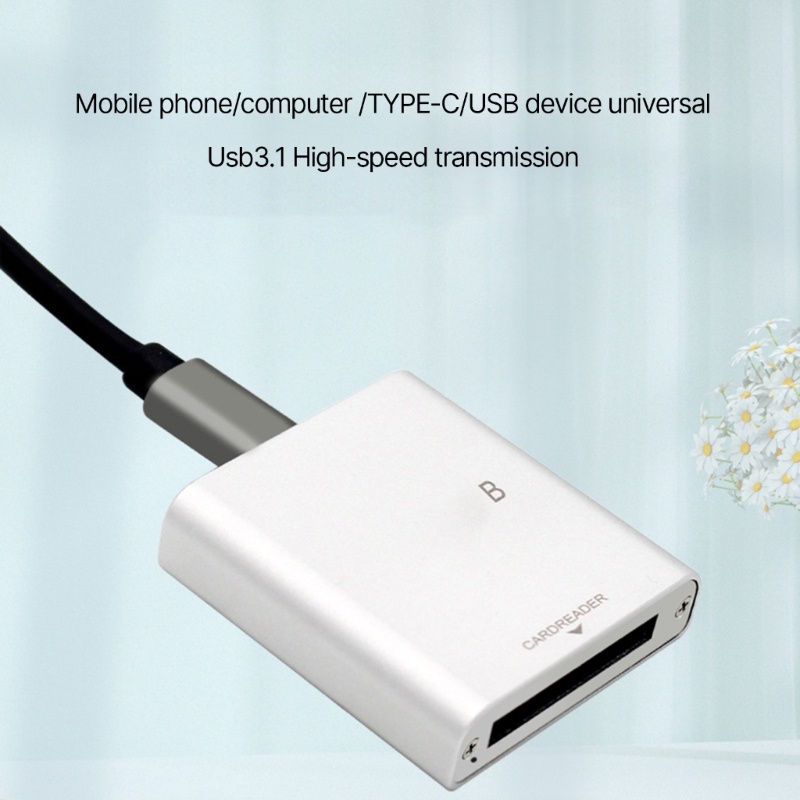 Btsg Aluminium Alloy C Fexpress Card Reader USB 3.1 Gen2 Adaptor Penyimpanan Memori 10Gbps Tipe C Untuk Laptop Komputer Telepon