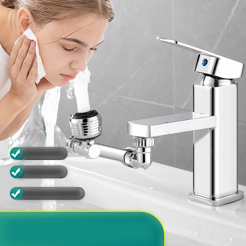 Aksesoris Nozzle Bubbler Lengan Mekanik Universal Multifungsi Dapat Diputar Anti Percikan