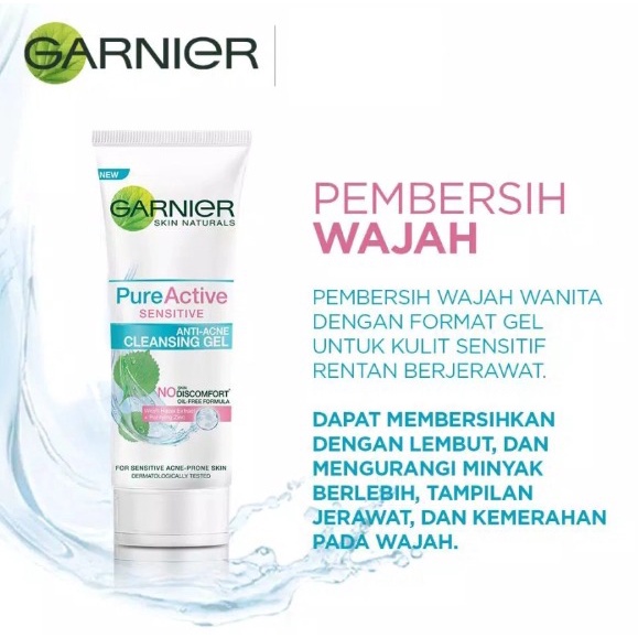 GARNIER  FACIAL FOAM 100ML ALL VARIAN(PEMBERSIH SABUN CUCI MUKA)KEMASAN BARU EXPIRED 2025 100ML &amp; 50ML